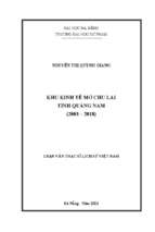 Khu kinh tế mở chu lai tỉnh quảng nam (2003 – 2018)_1