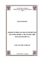 Giải pháp tài chính ngân hàng để góp phần thúc đẩy thương mại điện tử việt nam phát triển trong giai đoạn hiện nay