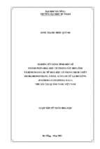 Nghiên cứu định tính một số thành phần hoá học có trong cây mơ lông và định danh cấu tử hoá học có trong dịch chiết dichloromethane, ethyl acetate từ lá mơ lông (paederia lanuginosa wall) thu hái tại quảng nam, việt nam