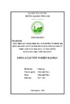 Thực hiện quy trình chăm sóc, nuôi dưỡng và phòng trị bệnh cho lợn con từ sơ sinh đến 21 ngày tuổi tại trại lợn thuộc công ty tnhh chăn nuôi thái thụy, xã thụy duyên, huyện thái 