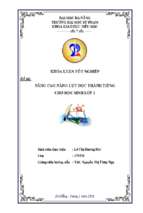 Nâng cao năng lực đọc thành tiếng cho học sinh lớp 1