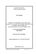 Nghiên cứu thành phần loài và khả năng tái sinh của các loài cây gỗ trong thảm thực vậttự nhiên và rừng trồng ở xã biển động, huyện lục ngạn, tỉnh bắc giang......