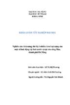 Nghiên cứu khả năng chỉ thị ô nhiễm kim loại nặng của một số loài động vật hai mảnh vỏ tại cửa sông hàn, thành phố đà nẵng.