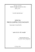 Ánh xạ trong không gian banach.