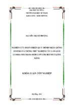 Nghiên cứu hoàn thiện quy trình nhân giống invitro và trồng thử nghiệm cây lan gấm ludisia discolor (ker gawler) blume tại đà nẵng.