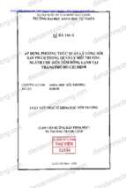 Áp dụng phương thức quản lý vòng đời sản phẩm trong quản lý môi trường ngành chế biến tôm đông lạnh tại thành phố hồ chí minh