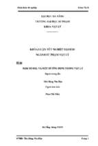 Hàm bessel và một số ứng dụng trong vật lí.