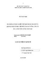 Bảo đảm lợi ích của bên việt nam trong thu hút và quản lý đầu tư trực tiếp nước ngoài ở tổng công ty bưu chính viễn thông việt nam