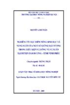 Nghiên cứu đặc điểm nông sinh học và năng suất của một số giống đậu tương trong điều kiện vụ đông và vụ xuân tại huyện tam dương   tĩnh vĩnh phúc..