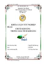 Chuỗi khoảng trong giải tích khoảng.