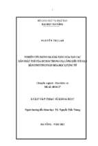 Nghiên cứu đánh giá khả năng hòa tan các dẫn xuất thế của hcooh trong co2 lỏng siêu tới hạn bằng phương pháp hóa học lượng tử.