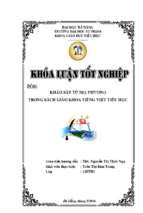 Khảo sát từ địa phương trong sách giáo khoa tiếng việt tiểu học.