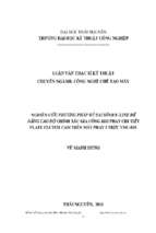 Nghiên cứu phương pháp bù sai số off line để nâng cao độ chính xác gia công  khi phay chi tiếtplate clutch camtrên máy phay 3 trục vmc 85s