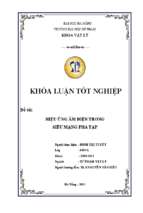 Hiệu ứng âm điện trong siêu mạng pha tạp....