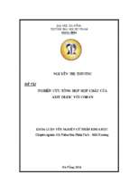 Nghiên cứu tổng hợp hợp chất của axit oleic với coban.