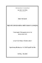 Một số lớp bất đẳng thức hàm và áp dụng..