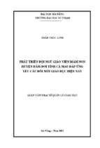 Phát triển đội ngũ giáo viên mầm non huyện đầm dơi tỉnh cà mau đáp ứng yêu cầu đổi mới giáo dục hiện nay_1