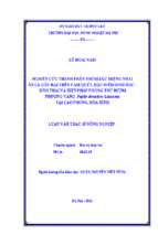 Nghiên cứu thành phần nhóm sâu miệng nhai ăn lá gây hại trên cam quýt, đặc điểm sinh học, sinh thái và biện pháp phòng trừ bướm phượng vàng papilo demoleus linnaeus tại cao phong – hòa bình