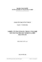 Nghiên cứu ứng dụng plc trong công nghệ sản xuất tại nhà máy xi măng la hiên thái nguyên....
