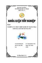 Nghiên cứu phát triển kinh tế trang trại trên địa bàn huyện mộ đức...