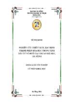 Nghiên cứu chiết tách, xác định thành phần hóa học trong tinh dầu từ vỏ bưởi tại chợ an hải bắc, đà nẵng.