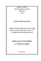Nghiên cứu điều chế nano cấu trúc core shell  fe3o4au từ hỗn hợp muối fe2+, fe3+ và hydrogen tetrachloroaurate..