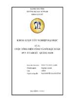 Cuộc tổng tiến công và nổi dậy xuân 1975 ở tam kỳ   quảng nam..