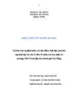 Nghiên cứu sự phát triển các đặc điểm sinh dục phụ thứ cấp tuổi dậy thì (từ 12 đến 15 tuổi) của học sinh các trường thcs trên địa bàn thành phố đà nẵng..