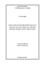 Quản lý hoạt động bồi dưỡng năng lực dạy học cho giáo viên ở các trường tiểu học huyện cái nước tỉnh cà mau_1
