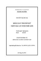 Khảo sát thành ngữ trên báo an ninh thế giới..
