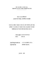 Đánh giá thực trạng công tác bồi thường, hỗ trợ giải phòng mặt bằng và tái định cư ở một số dự án khu đô thị mới trên địa bàn tp. hà đông   hà nội