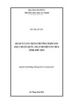 Quản lý xây dựng trường mầm non đạt chuẩn quốc gia ở huyện tây hòa tỉnh phú yên_1