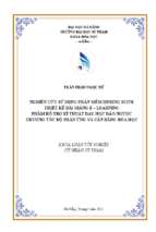 Nghiên cứu sử dụng phần mềm ispring suite thiết kế bài giảng e – learning nhằm hỗ trợ kĩ thuật dạy học đảo ngược chương tốc độ phản ứng và cân bằng hóa học