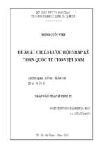 Đè xuất chiến lược hội nhập kế toán quốc tế cho việt nam