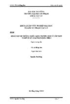 Khảo sát hệ thống chiếu sáng trường học ở cấp thpt và đề xuất giải pháp khắc phục......