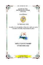 Nghiên cứu ảnh hưởng nồng độ cl  đến xác định cod bằng phương pháp permanganat.