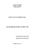 Giáo dục nhật bản thời minh trị (1868   1912).