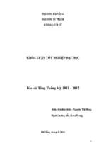 Bầu cử tổng thống mỹ 1951 – 2012.