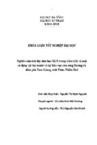 Nghiên cứu tích lũy sinh học kln trong trầm tích và một số động vật hai mảnh vỏ tại khu vực cửa sông hương và đầm phá tam giang, tỉnh thừa thiên huế..