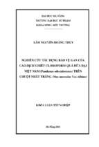 Nghiên cứu tác dụng bảo vệ gan của cao dịch chiết cloroform quả dứa dại việt nam (pandanus odoratissimus) trên chuột nhắt trắng (mus musculus var.albino)