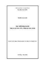 Đặc điểm địa danh thị xã quảng yên, tỉnh quảng ninh..