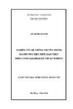 Nghiên cứu hệ thống truyền thông đa phương tiện thời gian thực trên cơ sở giải pháp kỹ thuật webrtc..