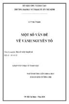 Một số vấn đề về vành nguyên tố