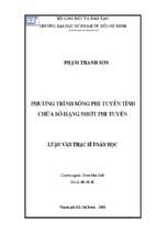 Chương trình sóng phi tuyến tính chứa số hạng nhớt phi tuyến