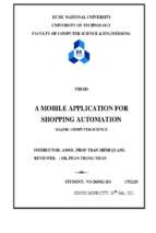 A mobile application for shopping automation 