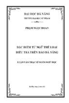 Đặc điểm từ ngữ thể loại điều tra trên báo đà nẵng.