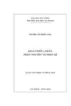 Khai triển b phân phần nguyên và phần lẻ