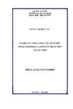 Nghiên cứu nhân giống cây chuối mốc (musa paradisiaca l.) bằng kỹ thuật nuôi cấy in vitro.