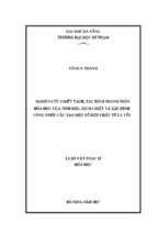 Nghiên cứu chiết tách, xác định thành phần hóa học của tinh dầu, dịch chiết và xác định công thức cấu tạo một số hợp chất từ lá vối.
