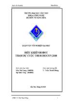 Điều khiển robot tham dự cuộc thi robocon 2010